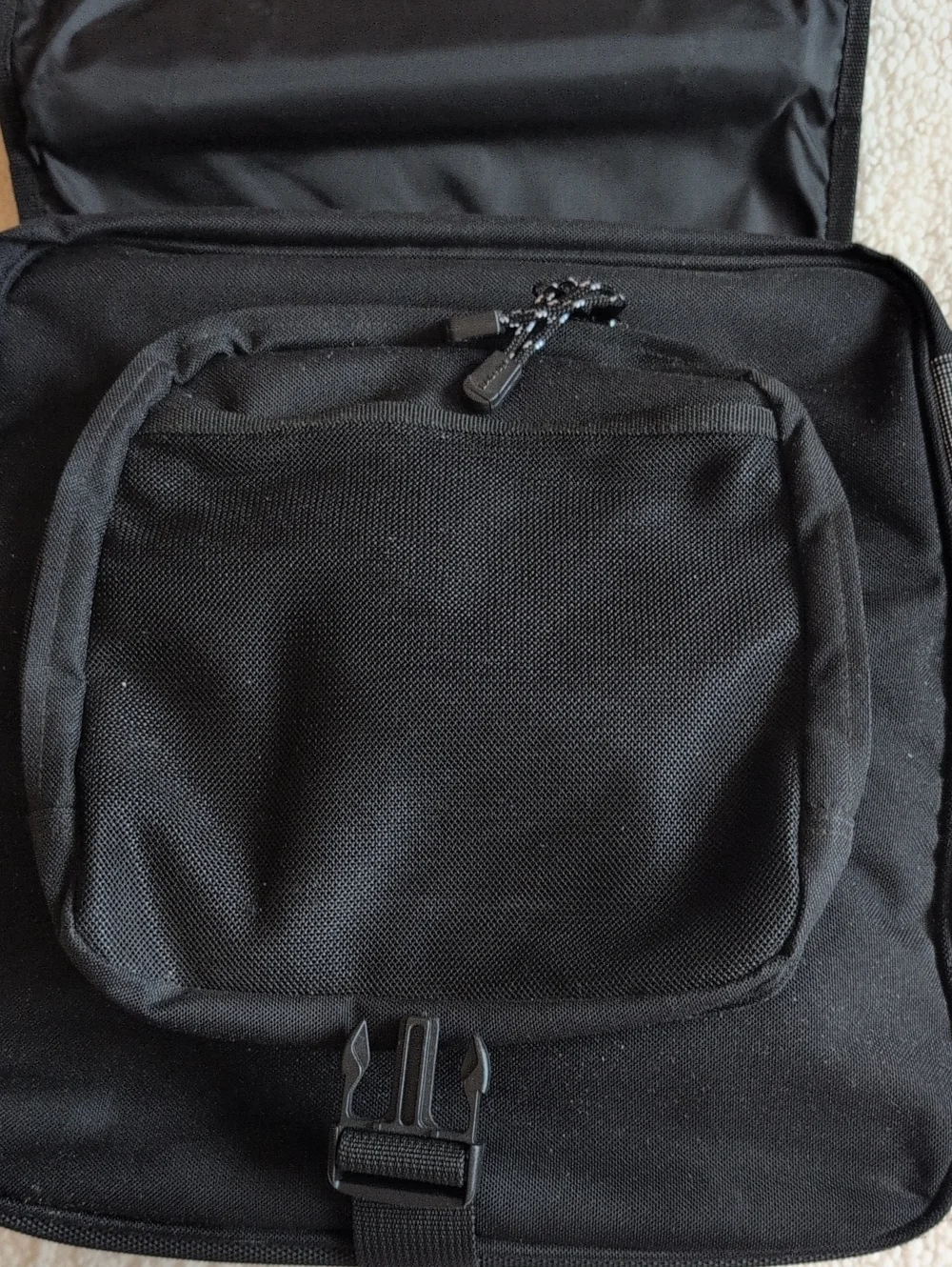 Black Swiss Messenger Bag / Backpack